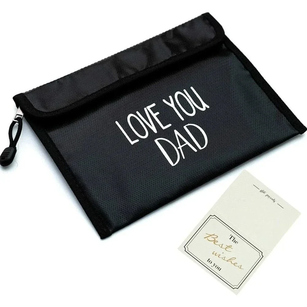 Dad Gifts from Son, Daughter- Fireproof and Water Resistant Document Bag, 9x7